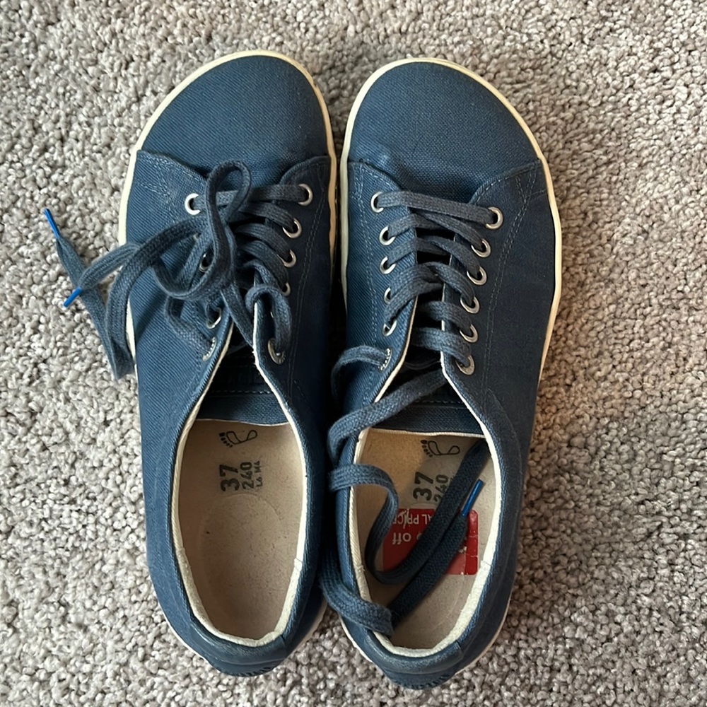 Birkenstock blue casual shoes worn maybe one or two times